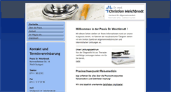 Desktop Screenshot of praxis-dr-weichbrodt.de